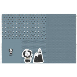 Jersey - Panel Löwe rauchblau